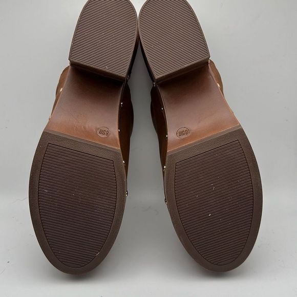 CUSHIONAIRE Women's Faux Wood Clog 8.5 WIDE CHESTNUT - Picture 5 of 7